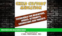 different   Child Custody Mediation: Techniques For Mediators, Judges, Attorneys, Counselors and