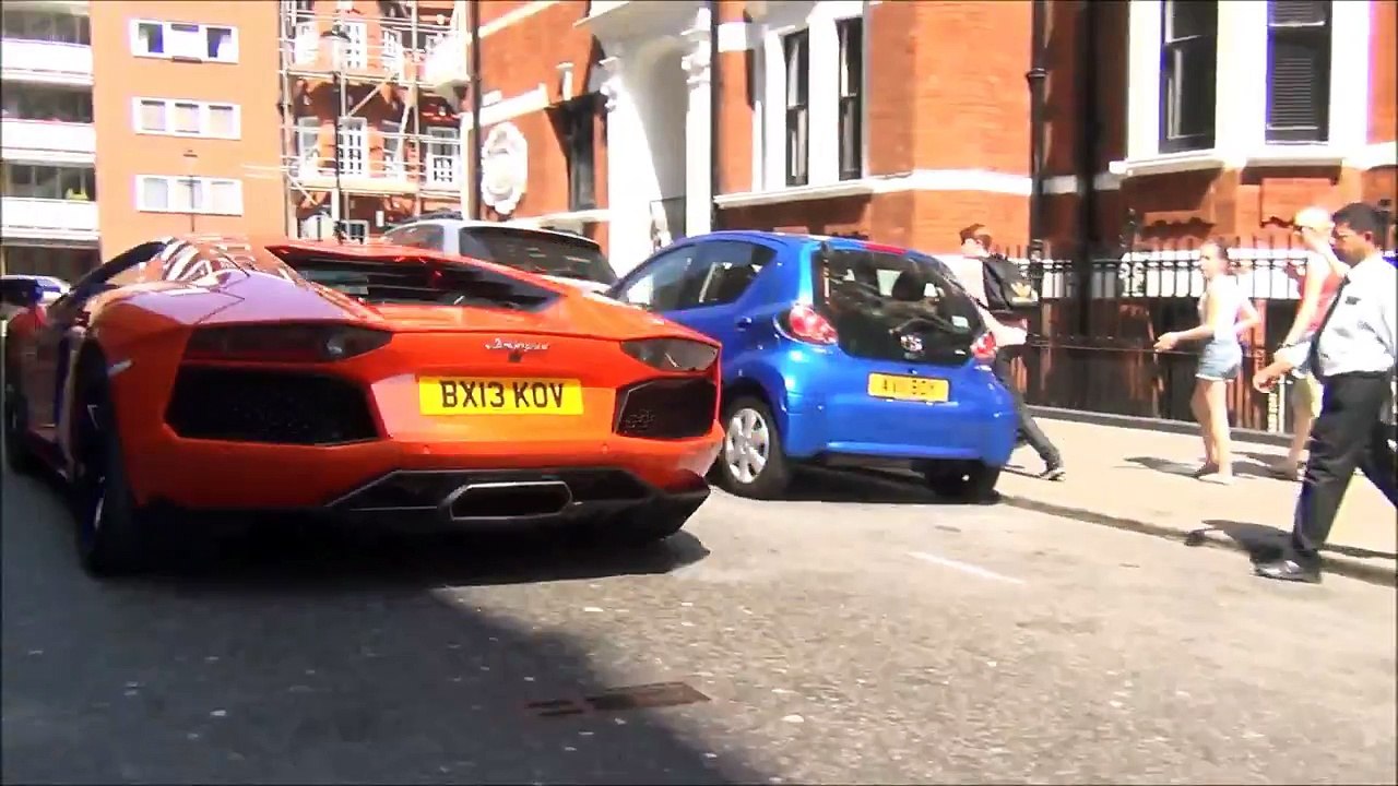 Lord Aleem's Orange Aventador! Revs, flybys etc...