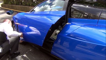 Blue Pagani Huayra in London, Chassis 001