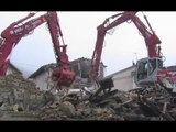 Amatrice (RI) - Terremoto, smontaggio controllato nella frazione Cossito (10.10.16)