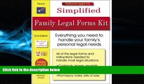 different   Simplified Family Legal Forms Kit