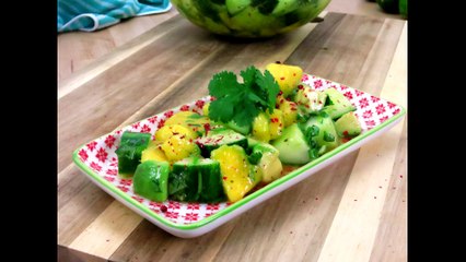 Tropical cucumber salad recipe