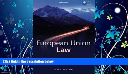 FAVORITE BOOK  European Union Law (Core Text)