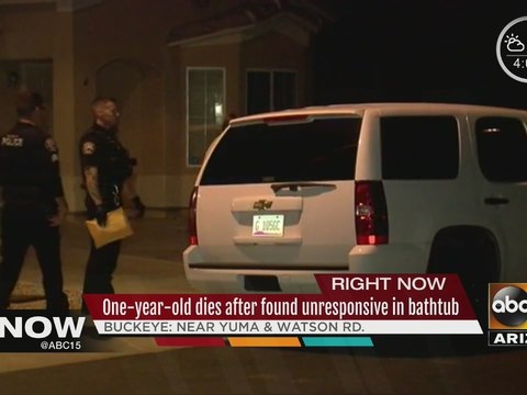 1-year-old boy dies after being found in bath tub
