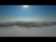 Drone Captures Foggy Michigan Landscape