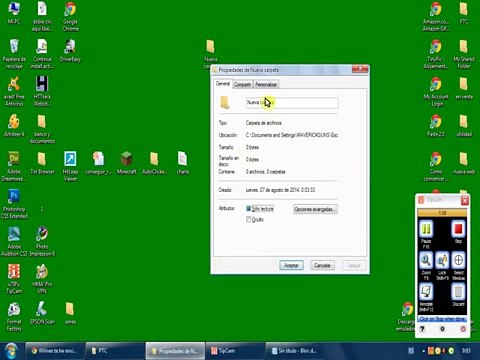 crear carpeta invisible para ocultar archivos
