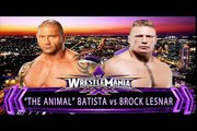 Brock Lesnar vs Batista - UFC Style Match - WWE Extreme Rules 2015 - Storyline
