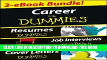 [PDF] Career For Dummies Three eBook Bundle: Job Interviews For Dummies, Resumes For Dummies,