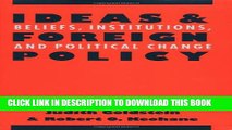 Collection Book Ideas and Foreign Policy: Beliefs, Institutions, and Political Change (Cornell