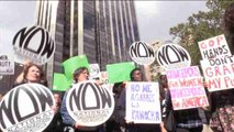 Protesta contra Trump en Nueva York por sus comentarios machistas