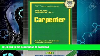 GET PDF  Carpenter(Passbooks) (Career Examination Series) FULL ONLINE
