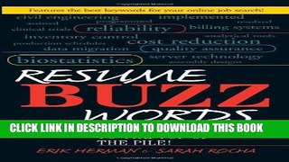 [PDF] Resume Buzz Words: Get Your Resume to the Top of the Pile! Popular Colection