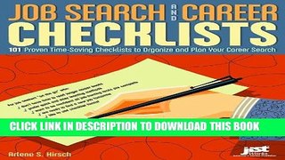 [PDF] Job Search And Career Checklists: 101 Proven Time-Saving Checklists To Organize And Plan
