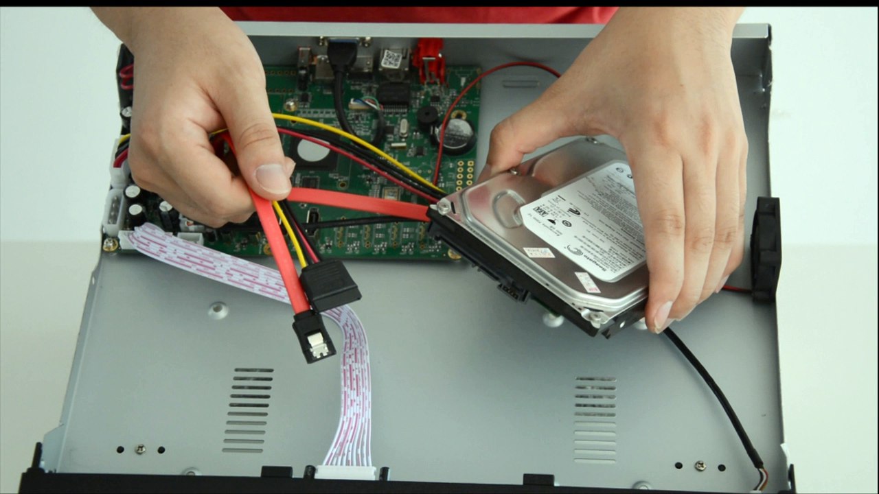 How to Install the Harddrive into the NVR