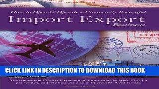 New Book How to Open   Operate a Financially Successful Import Export Business (Book   CD-ROM)