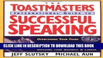 New Book The Toastmasters International Guide to Successful Speaking