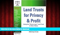 FAVORIT BOOK Land Trusts for Privacy   Profit: Using the 