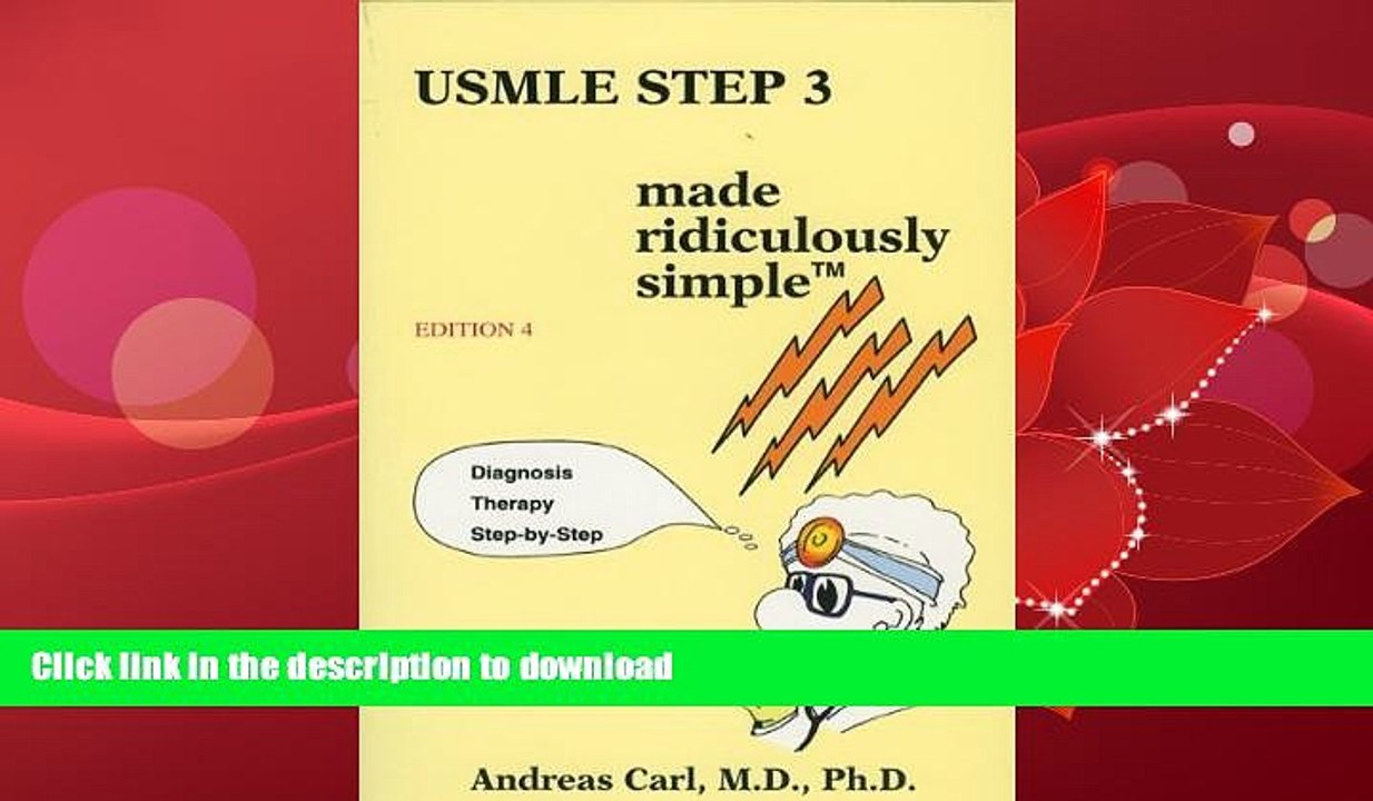 EBOOK ONLINE  USMLE Step 3 Made Ridiculously Simple (Medmaster Ridiculously Simple)  BOOK ONLINE