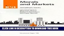 [PDF] Morals and Markets: Seventh Annual Hayek Memorial Lecture (IEA Occasional Paper 108) Full
