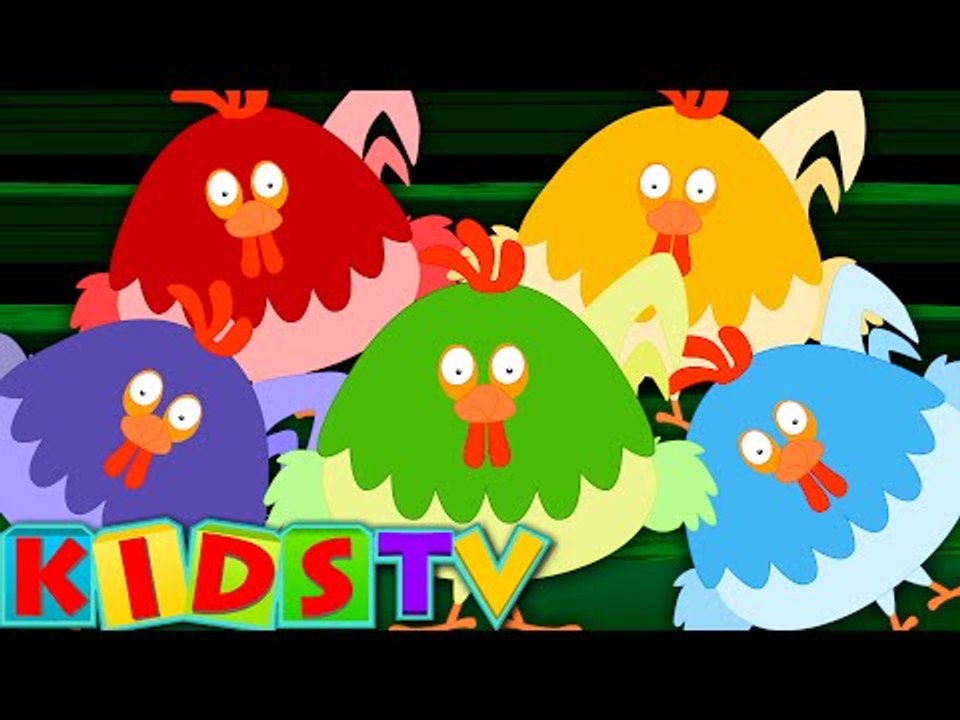 Five big Roosters | Roosters | Kids TV Nursery Rhymes | Popular Rhymes | Baby videos