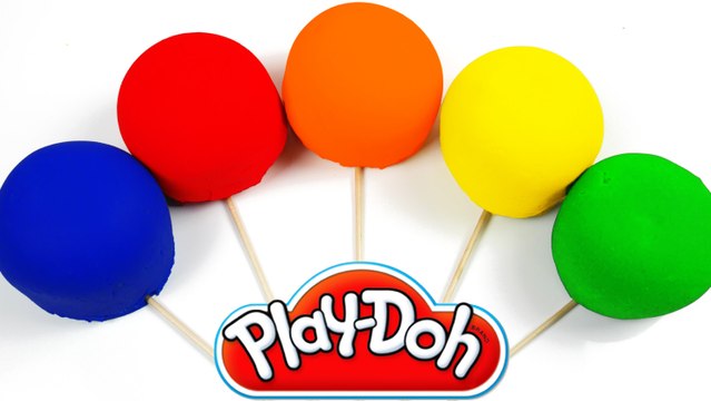 Learning Colors for Children with Play Doh Surprise Lollipops Play and Learn Surprise Toy Fun