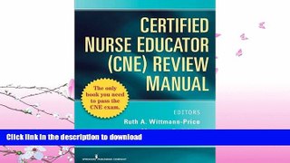 READ  Certified Nurse Educator (CNE) Review Manual FULL ONLINE