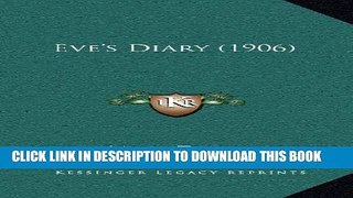 Collection Book Eve s Diary (1906)
