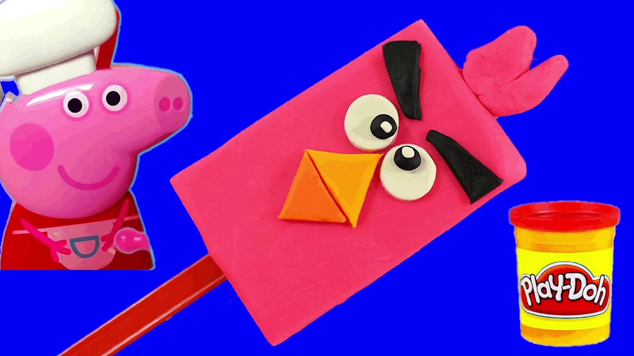 Play Doh Angry Birds Ice Cream along Peppa Pig Toys Fun videos for kids