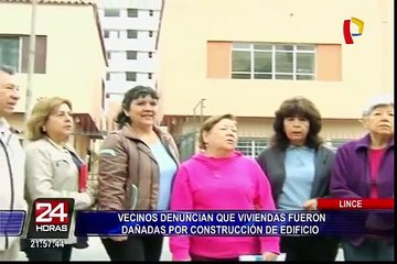 Lince: vecinos denuncian daños en sus viviendas por construcción de edificio