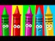 Five Little Crayons | Nursery Rhymes For Toddler And Childrens | Songs For Baby