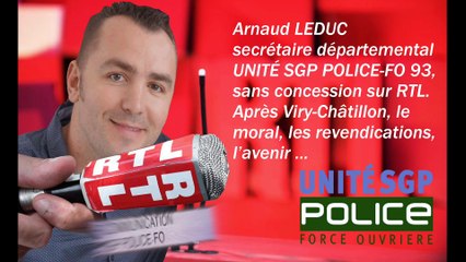 RÉACTION D'ARNAUD LEDUC DÉPARTEMENTAL UNITÉ SGP POLICE 93, APRÈS LES MESURES ANNONCÉES PAR MANUEL VALS