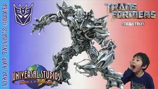 TRANSFORMERS Megatron at Universal Studios Hollywood | Liam and Taylor's Corner