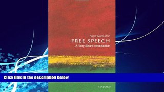 Big Deals  Free Speech: A Very Short Introduction (Very Short Introductions)  Full Ebooks Best