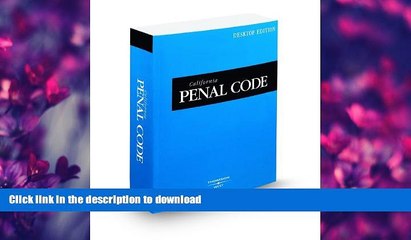 FAVORITE BOOK  California Penal Code, 2010 ed. (California Desktop Codes)  GET PDF