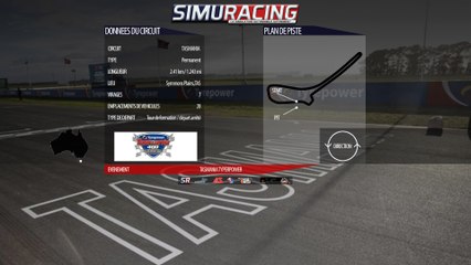 Tour de piste à Symmons Plains en Ford FGX V8 Supercars Australien sur Rfactor 2