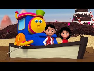 Bob The Train - Bob The Train | Row Row Row Your Boat | 3D Nursery Rhymes & Baby Songs