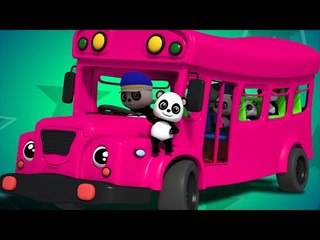 Bao Panda | the wheels on the bus go round and round | 3d nursery rhymes