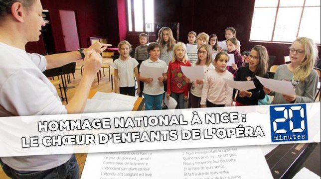 Hommage national à Nice : Répétition du chœur d’enfants de l’opéra