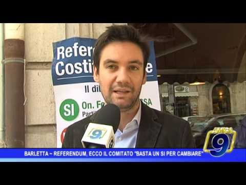 Barletta | Referendum, nasce il comitato Basta un sì per cambiare
