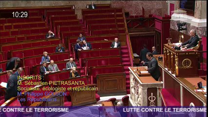 Intervention en séance sur la lutte contre le terrorisme