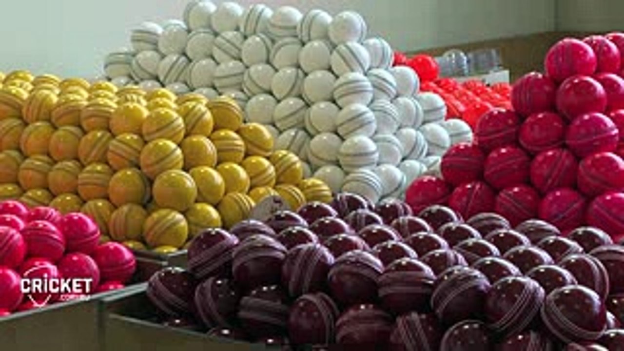 How Kookaburra's pink balls are made