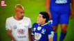 Diego Maradona Argues With Juan Sebastian Veron During Peace Match