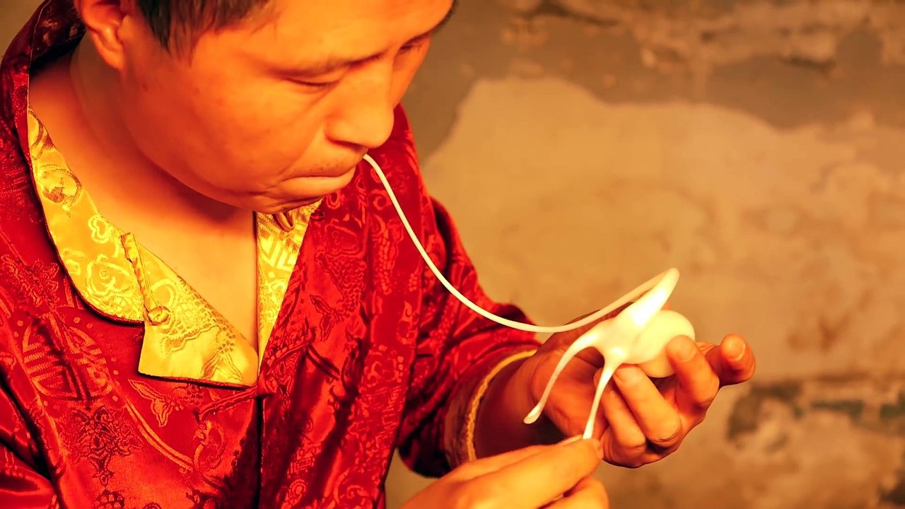 Chinese Blowing Sugar Candy Animals - White Horse