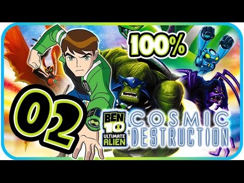 Ben 10 Cosmic Destruction Walkthrough Part 2 (PS3, X360, PS2, PSP, Wii) 100% Catacombs Boss