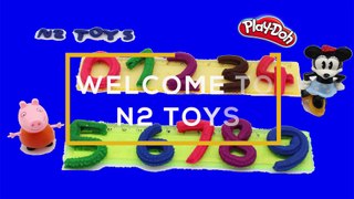 Learn To Count with Play-doh Numbers 1 to 10  Learn To Count with Peppa pig 1-10 n2toys