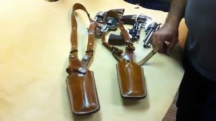 BH8DG - Double gun shoulder rig - Black Hills Leather