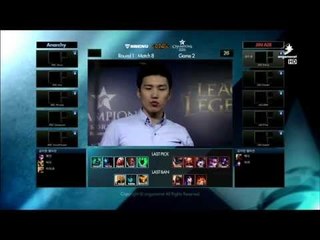 《LCK》2015 夏季賽 Week 2 Day 1 JIN AIR vs Anarchy Game 2 (粵語)