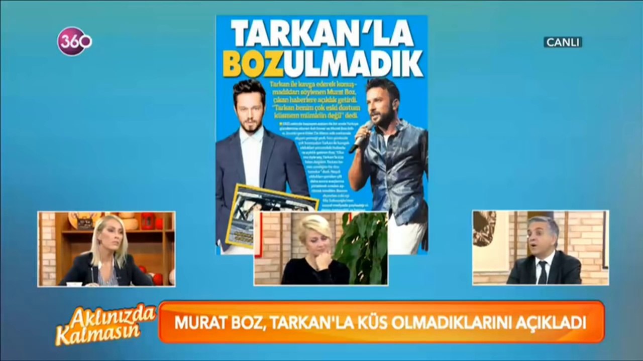 Murat Boz Tarkan İle Küs OLmadıklarını Açıkladı _ Aklınızda Kalmasın - 360