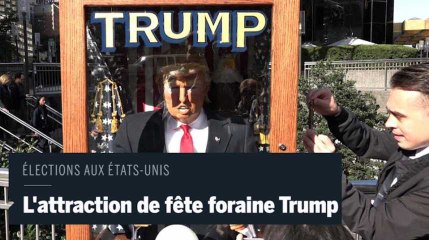 Une attraction de fête foraine à l'effigie de Trump "prédit l'avenir"