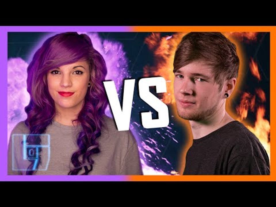 DanTDM v AshleyMarieeGaming - Minecraft: 1v1 | Legends of Gaming